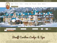 Tablet Screenshot of banffcariboulodge.com